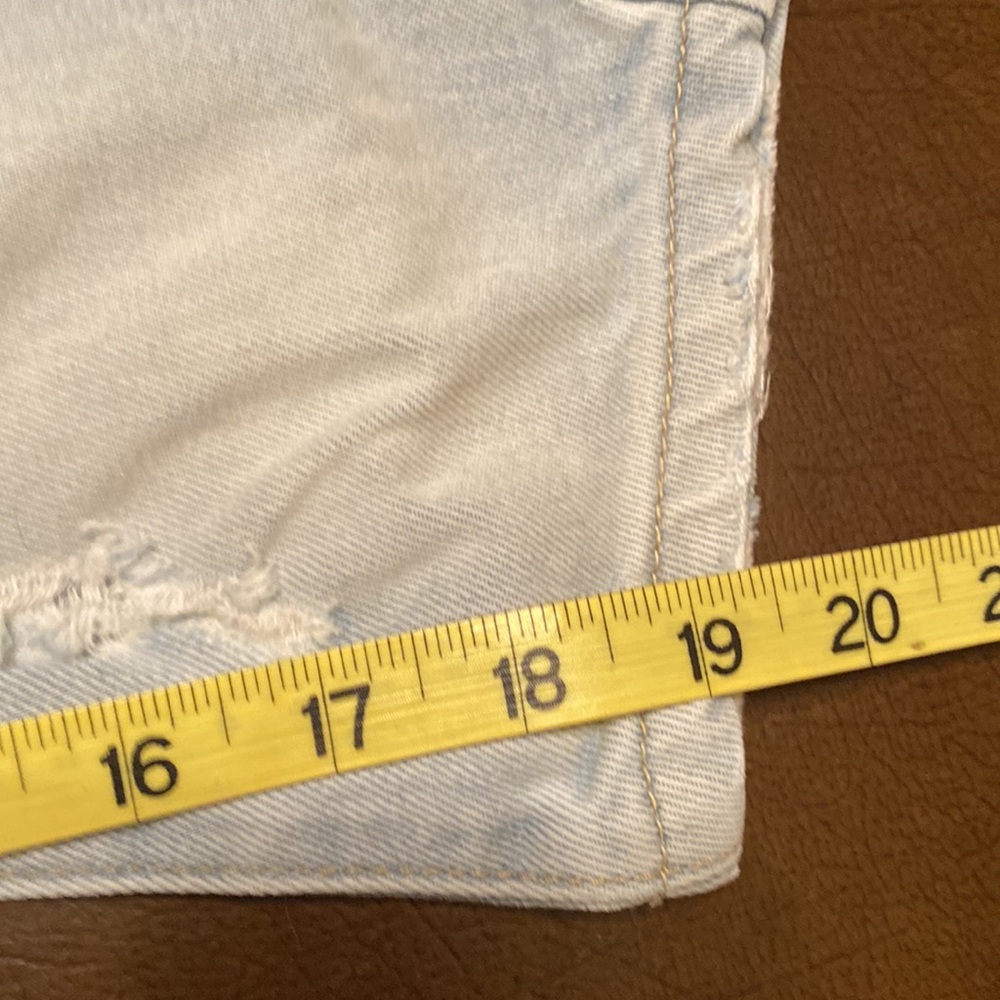 One Teaspoon Eagles Distressed Drop Crotch Cropped jeans size 27 - Picture 8 of 10